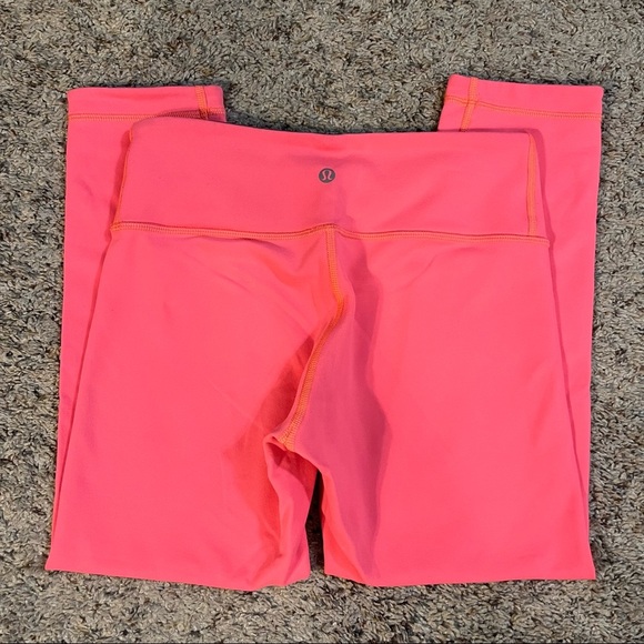 Lululemon Reversible Leggings Coral/Gray Size 6 EUC - Picture 4 of 11